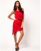 ASOS Collection Asos One Shoulder Dress with Drape - Lyst