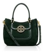 Tory Burch Suede and Leather Amanda Hobo - Lyst
