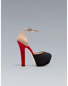 Zara Vamp with Platform Heel and Ankle Strap - Lyst