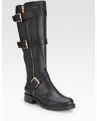 Pour La Victoire Voxen Leather Buckle Kneehigh Boots - Lyst