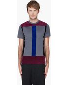 Christopher Kane Grey Flock Panel Tshirt - Lyst