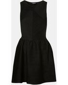 Topshop Pleat Textured Tunic - Lyst