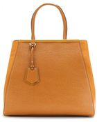 Fendi 2Jours Large Leather Tote - Lyst