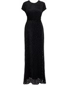 Issa Open Back Velvet Gown - Lyst
