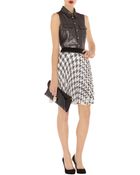 Karen Millen Check Print Skirt - Lyst