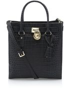 MICHAEL Michael Kors Crocodile Hamilton Tote - Lyst