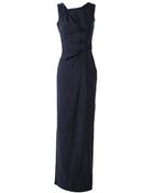 Roksanda Ilincic Washed Satin Bicolour Gown - Lyst