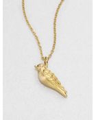 Elizabeth And James Diamond Bird Pendant Necklace - Lyst