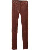 J Brand Leather Legging - Lyst