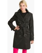 Vince Camuto Double Pocket Belted Trench - Lyst
