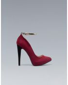 Zara Combined High Heel Court Shoe - Lyst
