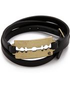 McQ by Alexander McQueen Leather Razor Wrap Bracelet - Lyst