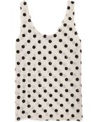 Suno Sequin Polka Dot Tank - Lyst