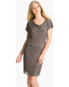 Pisarro Nights Cowl Neck Embellished Silk Dress - Lyst