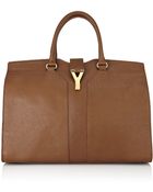 Saint Laurent Cabas Chyc Leather Tote - Lyst