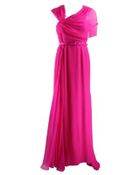 Oscar de la Renta Draped Bodice Gown - Lyst