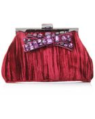 Kg Kurt Geiger Velvet Jewel Clutch - Lyst