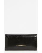 Burberry Prorsum Patent Leather Wallet - Lyst