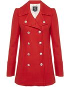 McQ by Alexander McQueen Pea Coat - Lyst