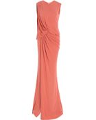Elie Saab Sleeveless Long Jersey Gown - Lyst