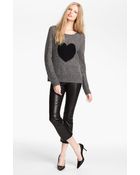 Elizabeth And James Intarsia Knit Sweater - Lyst