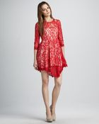 Free People Lace Eyelashhem Dress - Lyst