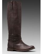 Frye Shirley Riding Plate Boot - Lyst