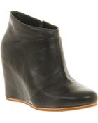 Ugg Carmine Leather Wedge Ankle Boots - Lyst