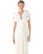 J. Mendel Cropped Fur Bolero - Lyst
