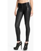 J Brand Lambskin Leather Pants - Lyst