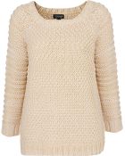 Topshop Knitted Chunky Stitch Jumper - Lyst
