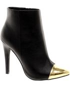 Asos Asos Arrow Point Ankle Boots with Toecap - Lyst