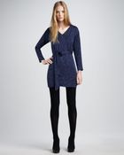 Theory Printed Silk Dress - Lyst