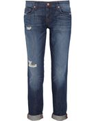 J Brand Aiden Distressed Boyfriendfit Jeans - Lyst