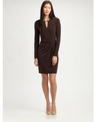 MICHAEL Michael Kors Twistedfront Dress - Lyst
