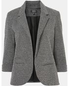Topshop Monty Textured Blazer - Lyst