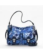 Coach Poppy Denim Print Pocket Hippie - Lyst