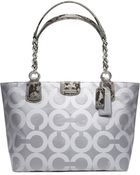 Coach Madison Op Art Sateen Tote - Lyst