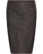 Graham & Spencer Stretch Leather Pencil Skirt - Lyst