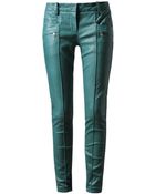 Balmain Leather Biker Trousers - Lyst