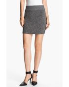 T By Alexander Wang Marled Knit Miniskirt - Lyst