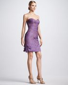Ml Monique Lhuillier Chiffon Sweetheart Cocktail Dress - Lyst