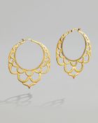 John Hardy Gold Lace Hoop Earrings - Lyst