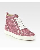 Christian Louboutin Rantus Orlato Glitter Sneakers - Lyst