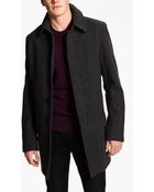 Burberry Brit Burberry Wool Blend Car Coat - Lyst
