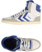 Hummel Hightop Trainers - Lyst