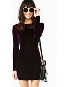 Nasty Gal Showgirls Velvet Dress - Lyst