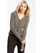 Burberry Prorsum Crop Cashmere Cardigan - Lyst