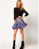 ASOS Collection Asos Jacquard Skirt with Trumpet Hem - Lyst