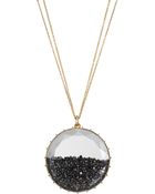 Renee Lewis Black Diamond Shake Pendant Necklace - Lyst